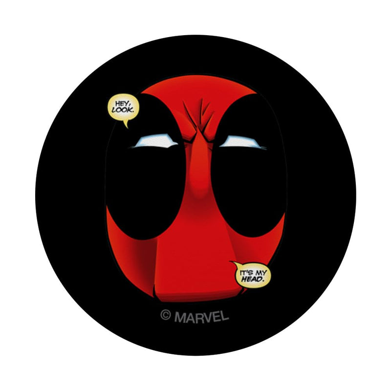 Marvel Deadpool Wade Wilson Hey Look It's My Head PopSockets Swappable PopGrip