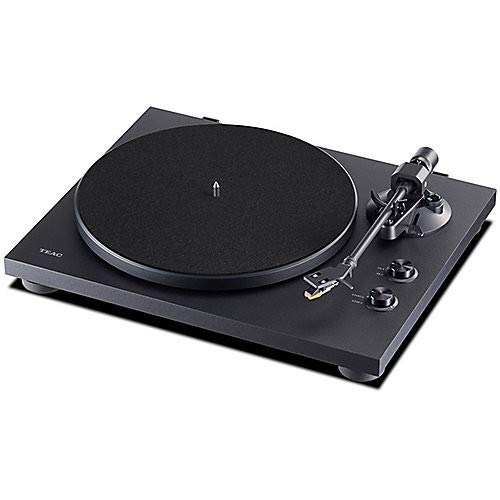 Teac TN-280BT 2-speed Belt-drive turntable, with Bluetooth, Phono equalizer, Outputs for Phono, Line and Bluetooth, Aluminum die-cast platter, anti-skating mechanism. Black, Walnut