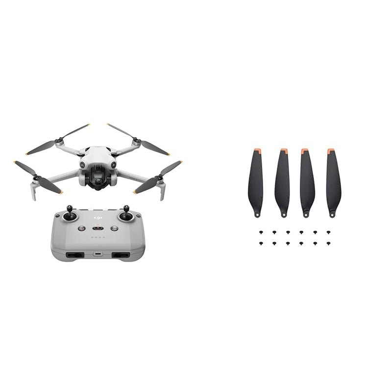 DJI Mini 4 Pro (DJI RC-N2), Folding Mini-Drone with 4K HDR Video Camera for Adults, Under 0.549 lbs/249 g, 34 Mins Flight Time & Mini 4 Pro/Mini 3 Pro Propeller, Compatibility: Mini 4 Pro, Mini 3 Pro