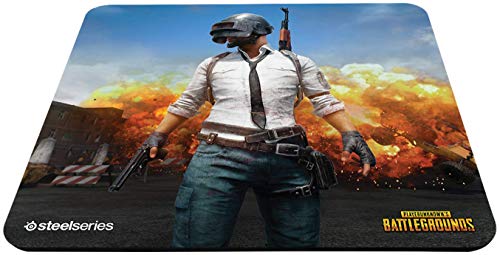 SteelSeries QcK+, Gaming Mouse Pad - 450mm x 400mm x 4mm - Cloth - Rubber Base - PUBG Erangel