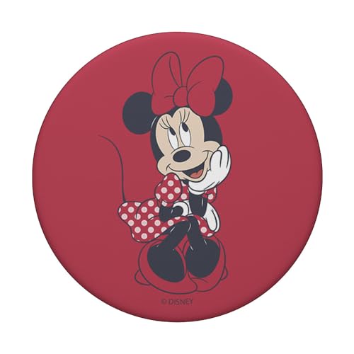 Disney Mickey And Friends Minnie Mouse Red Polka Dot Dress PopSockets Swappable PopGrip