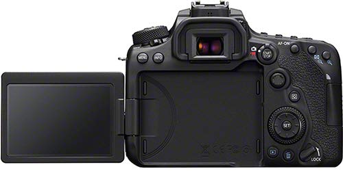 Canon EOS 90D Camera - 32.5 MP, APS-C sensor | 10 fps, Dual Pixel CMOS AF | Wi-Fi and Bluetooth | 4K Video | Vari-Angle Touchscreen