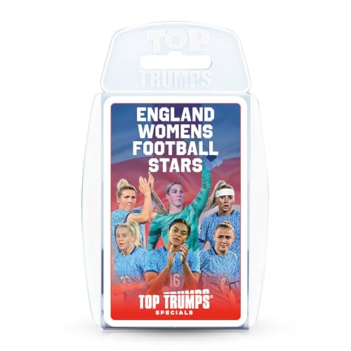 Top Trumps England Womens Football Stars Specials Card Game, Play with Lucy Bronze, Ella Toone, Nikita Parris, gift and toy for boys and girls Aged 6 plus