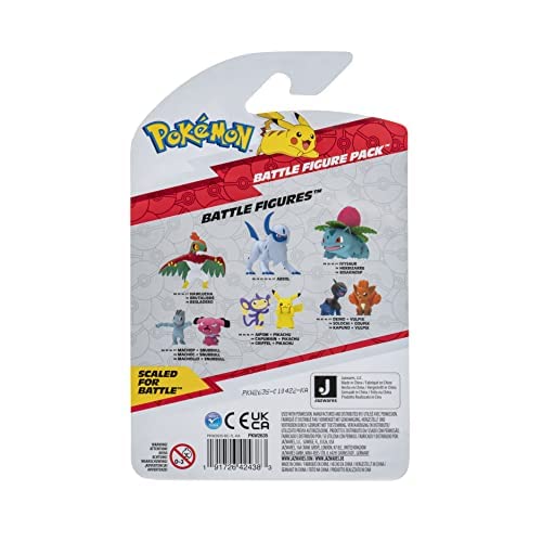 Pokémon Battle Figure 2 Pack - Features 2-Inch Pikachu & Aipom Battle Figures