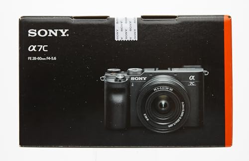 Sony Alpha 7 C | Full-frame Mirrorless Camera with Sony FE 28-60mm F4-5.6 Interchangeable Zoom Lens (Compact and Lightweight, Real-time Autofocus, 24.2 Megapixels, 5-Axis Stabilisation) - Black