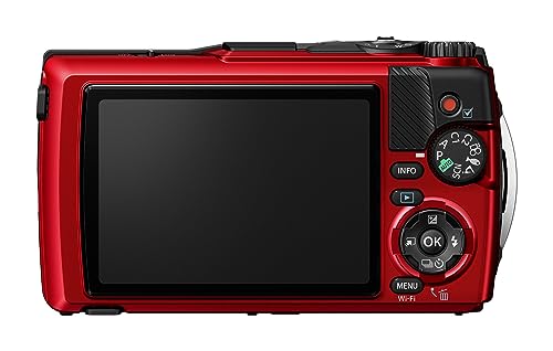 OM System Tough TG-7 Digital Camera - Red (Successor Olympus TG-6)