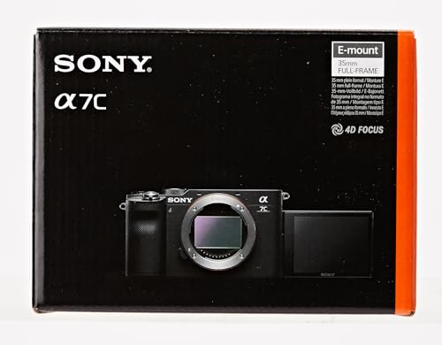 Sony Alpha 7 C | Full-frame Mirrorless Interchangeable Lens Camera (Compact and Lightweight, Real-time Autofocus System, 24.2 Megapixels, 5-Axis Stabilisation System, Large Battery Capacity) - Black