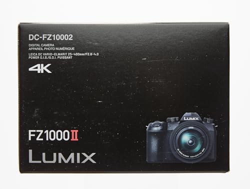 Panasonic Lumix DC-FZ1000 II - Bridge Camera 20.1 MP (1-inch Sensor, 12 fps, 16X Zoom, 25-400 mm F2.8-F4 Lens, 4K, WiFi, Bluetooth), Black