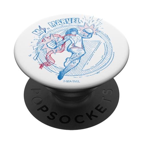 Marvel Ms. Marvel Sketch PopSockets Swappable PopGrip