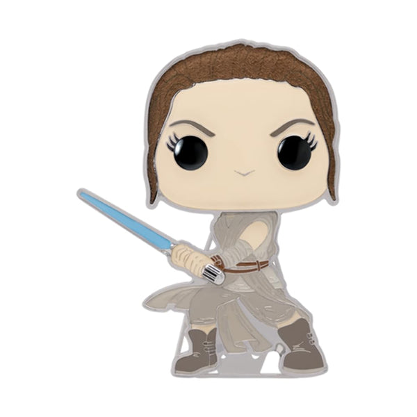 Funko Pop! Large Enamel Pin Star Wars: REY - Rey - Star Wars Enamel Pins - Cute Collectable Novelty Brooch - for Backpacks & Bags - Gift Idea - Official Merchandise - Movies Fans