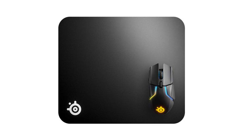 SteelSeries QcK Hard Gaming Mouse Pad - Enhanced Surface Texture - Optimized For Gaming Sensors - Durable Multi-layer construction - Size M (320 x 270 x 6mm) - Black