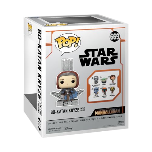 Funko POP! Deluxe: Star Wars: the Mandalorian S9 - Bo-Katan - Bo Katan With Throne, 10-inch - Collectable Vinyl Figure - Gift Idea - Official Merchandise - Toys for Kids & Adults - TV Fans