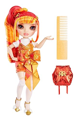 Rainbow Junior High Special Edition - LAUREL DE-VIOUS - 9"/22.86cm Red and Orange Posable Fashion Doll with Accessories and Open/Close Soft Backpack - Great Toy Gift for Kids Ages 4-12