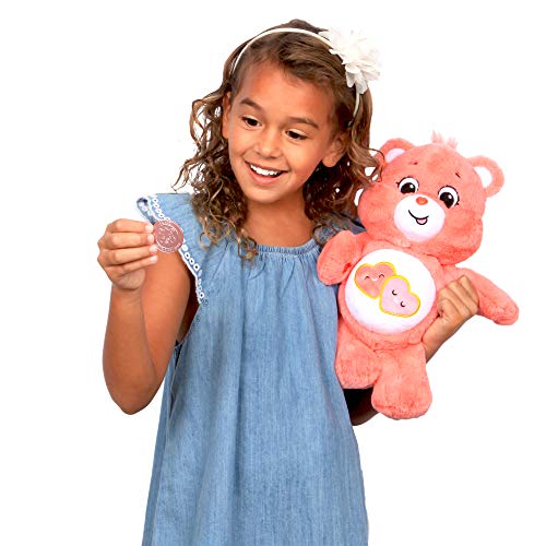 Care Bears | Love-A-Lot Bear 35cm Medium Plush | Collectable Cute Plush Toy, Cuddly Toys for Children, Soft Toys for Girls Boys, Cute Teddies Suitable for Girls and Boys Ages 4+ | Basic Fun 22084