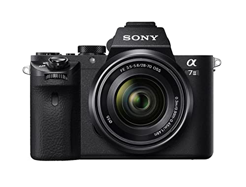 Sony Alpha 7 II | Full-Frame Mirrorless Camera with Sony 28-70 mm f/3.5-5.6 Zoom Lens ( 24.3 Megapixels, 5-axis in-body optical image stabilisation, XAVC S Format Recording ), Black