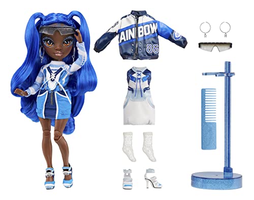 Rainbow High 578321 Coco Vanderbalt, Fashion Doll Includes 2 Mix and Match Designer Outfits with Accessories, Cobalt Blue, For Kids 6-12 Years Old and Collectors