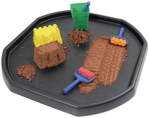Easy Shopping® Children Kids Colour Small Mixing Tray Plastic for Playing Toy Sand Pool Pit Water Game Garden Beach MADE IN UK (Black)