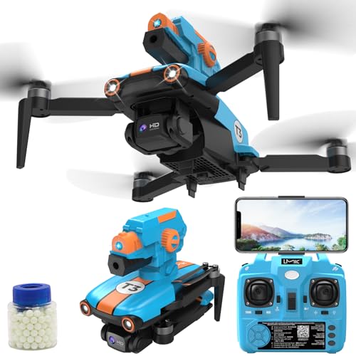 OBEST BB Bullet Drone with Camera Adjustable 1080P, Brushless RC Foldable,Optical Flow Localization, One Click Takeoff/Landing, Headless Mode, Mini Drone for Kids Beginner