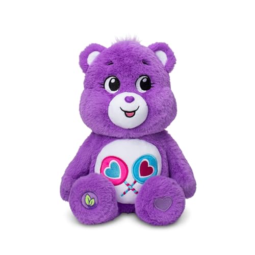 Care Bears | Share Bear 35cm Medium Plush | Collectable Cute Plush Toy, Cuddly Toys for Children, Soft Toys for Girls and Boys, Cute Teddies Suitable for Girls and Boys Ages 4+ | Basic Fun 22063