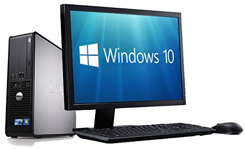 Dell - Complete set of 21.5in Monitor and Dell 780 Dual Core 4GB 1000GB WiFi Windows 10 64-Bit Desktop PC Computer (Renewed)