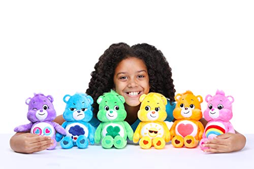 Care Bears | Share Bear 22cm Bean Plush | Collectable Cute Plush Toy, Cuddly Toys for Children, Soft Toys for Girls and Boys, Cute Teddies Suitable for Girls and Boys Ages 4+ | Basic Fun 22042