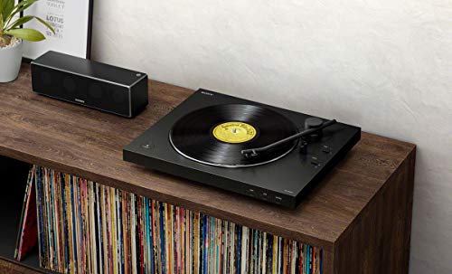 Sony PS-LX310BT Bluetooth Turntable with built-in Phono Pre-Amp, 2 speeds and 3 gain modes, Black