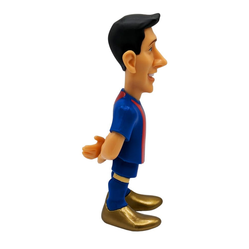 MINIX Bandai FC Barcelona Lewandowski Model | Collectable Lewandowski Figure In Barcelona Shirt | Bandai Football Toys Range | Collect Your Favourite Football Figures And Teams