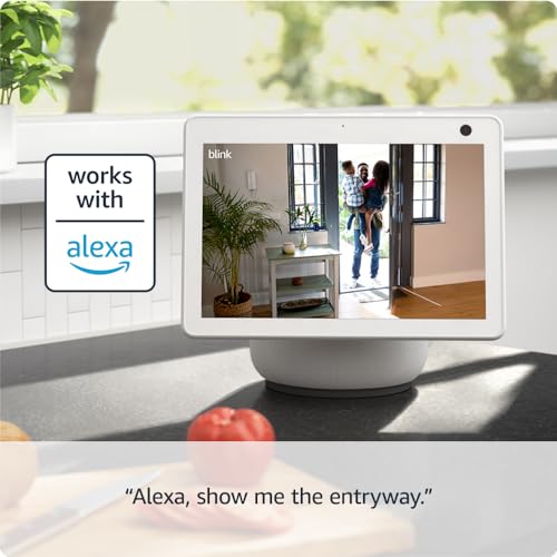 All-New Blink Mini 2 – Plug-in smart security camera, HD night view in colour, built-in spotlight, two-way audio, motion detection, works with Alexa (White)