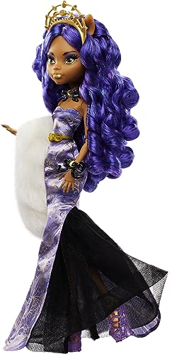 Monster High Clawdeen Wolf Howliday Edition Fashion Doll in Purple Gown