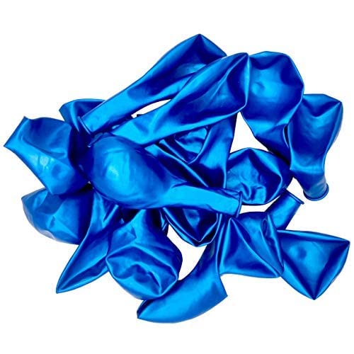 HYKJNBW Blue Balloons 50 Pack 12 inch Strong Thicken Latex Blue Party Balloons for Happy Birthday, Kids Party Baby Shower Weddings Gender Reveal Graduation Decorations