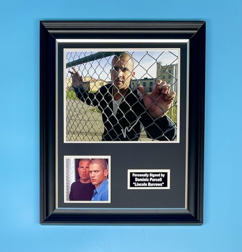 Dominic Purcell Signed Photo In Luxury Handmade Wooden Frame & AFTAL Member Certificate Of Authenticity Autograph Movie Film TV Memorabilia Prison Break Poster Lincoln Burrows