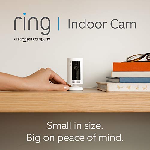 Certified Refurbished Ring Indoor Cam by Amazon|Compact plug-in HD Indoor Security Camera with Two-Way Talk,Wifi,Motion Detection,Works with Alexa|alternative to CCTV|30-day free trial of Ring Protect