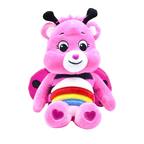 Care Bears | Lady Bug Bear 22cm Bean Plush | Collectable Cute Plush Toy, Cuddly Toys for Children, Soft Toys for Girls and Boys, Cute Teddies Suitable for Girls and Boys Ages 4+ | Basic Fun 22321