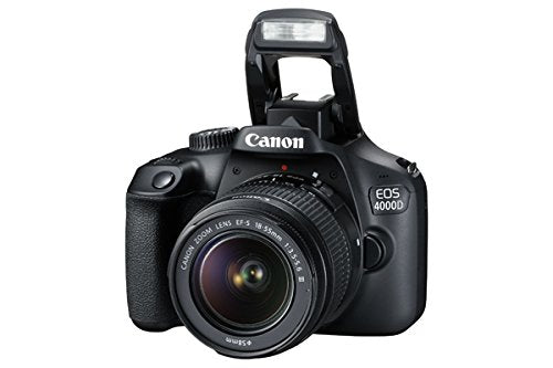 Canon EOS 4000D DSLR Camera and EF-S 18-55 mm f/3.5-5.6 III Lens - Black