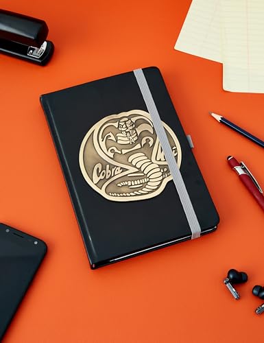 Pyramid International Cobra Kai A5 Faux Leather Notebook with Metal Badge Design - Official Merchandise