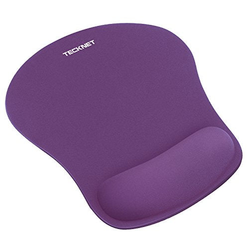 TECKNET Office Mouse Pad, Mouse Pad Gel With Wrist Support, Anti-Slip Mice Mat Comfort Rubber Base For Laptop PC