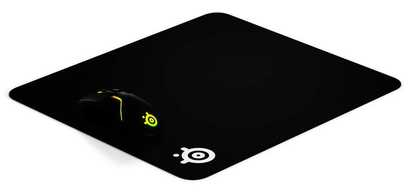 SteelSeries QcK+ - Gaming Mouse Pad - Non-Slip Fabric Base with Rubber Backing - Black (450mm x 400mm x 2mm) | Large