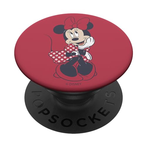 Disney Mickey And Friends Minnie Mouse Red Polka Dot Dress PopSockets Swappable PopGrip