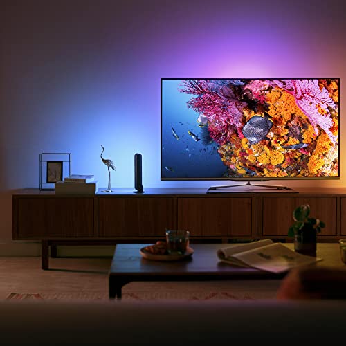 Philips Hue Play White and Colour Ambiance Smart Light Bar Double Pack Base Unit, Entertainment Lighting for TV and Gaming (Works with Alexa, Google Assistant and Apple HomeKit), Black