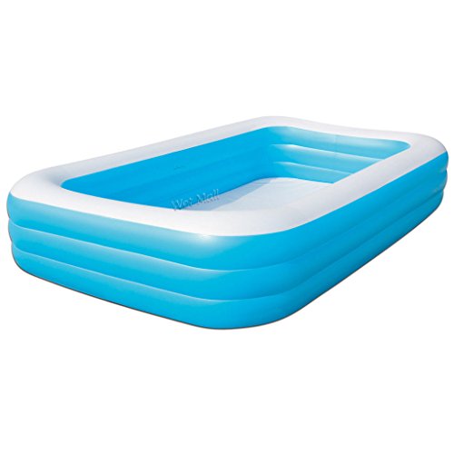 Bestway Family Pool Deluxe, rectangular pool for children, easy to assemble, blue, 305x183x56 cm