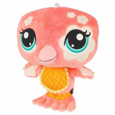 Littlest Pet Shop - LPSO Online virtual pets - Plush Toy - Flamingo / Bird - Hasbro