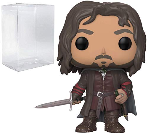 Funko Pop! Movies: The Lord of the Rings - Aragorn Vinyl Figure (Bundled with Pop Box Protector Case)