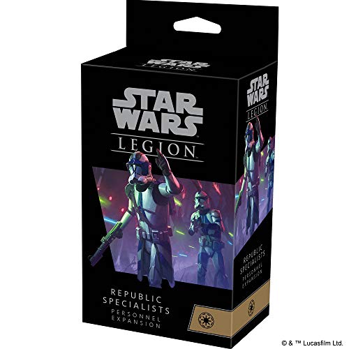 Fantasy Flight Games Atomic Mass Games, Star Wars Legion: Galactic Republic Expansions: Republic Specialists Personnel, Unit Expansion, Miniatures Game, Ages 14+, 2 Players, 90 Minutes Playing Time