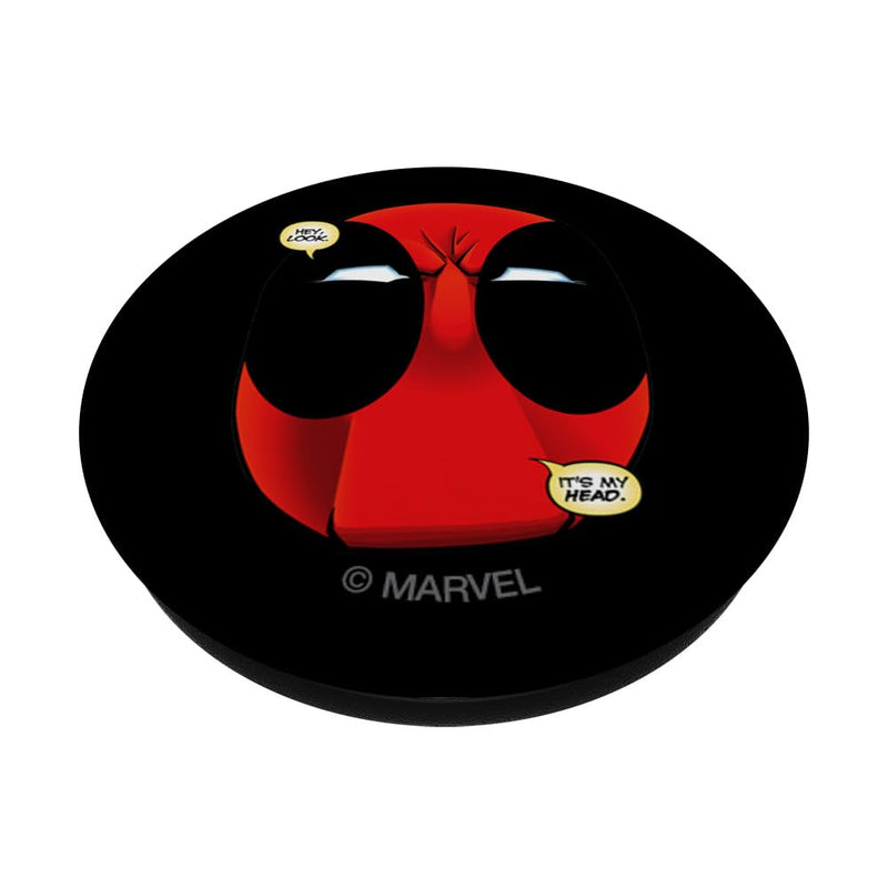 Marvel Deadpool Wade Wilson Hey Look It's My Head PopSockets Swappable PopGrip