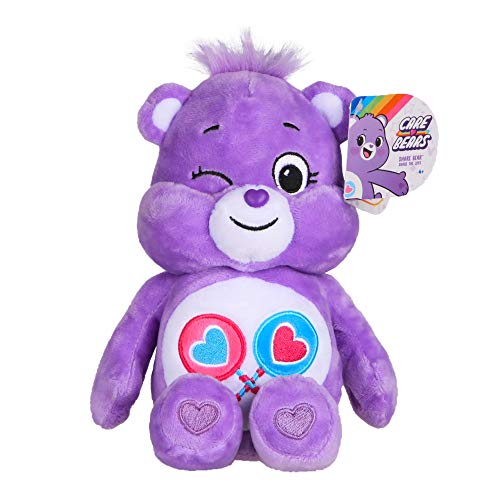 Care Bears | Share Bear 22cm Bean Plush | Collectable Cute Plush Toy, Cuddly Toys for Children, Soft Toys for Girls and Boys, Cute Teddies Suitable for Girls and Boys Ages 4+ | Basic Fun 22042