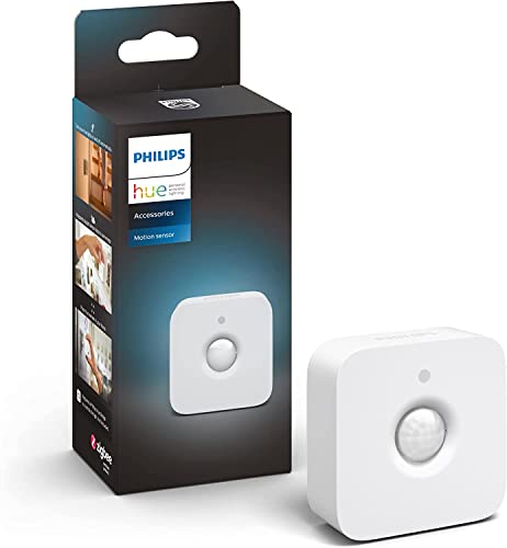 Philips Hue Indoor Motion Sensor with Wireless Control. Smart Lighting Accessory, White