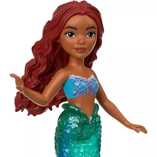 Mattel Disney The Little Mermaid Ariel and Sisters Small Doll Set, Collection of 7 Mermaid Dolls, Toys Inspired by the Movie, HLX17