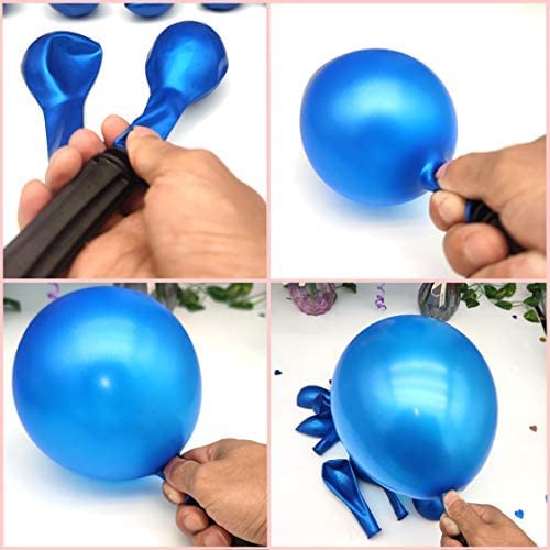 HYKJNBW Blue Balloons 50 Pack 12 inch Strong Thicken Latex Blue Party Balloons for Happy Birthday, Kids Party Baby Shower Weddings Gender Reveal Graduation Decorations