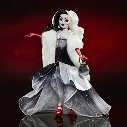 Disney Villains Style Series Cruella De Vil, Contemporary Style Fashion Doll, Collectible Toy for Girls 6 Years and Up