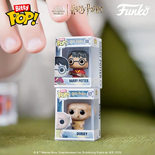 Funko Bitty POP! Harry Potter - Hermione Granger™, Rubeus Hagrid™, Ron Weasley™ and A Surprise Mystery Mini Figure - 0.9 Inch (2.2 Cm) Collectable - Stackable Display Shelf Included - Gift Idea